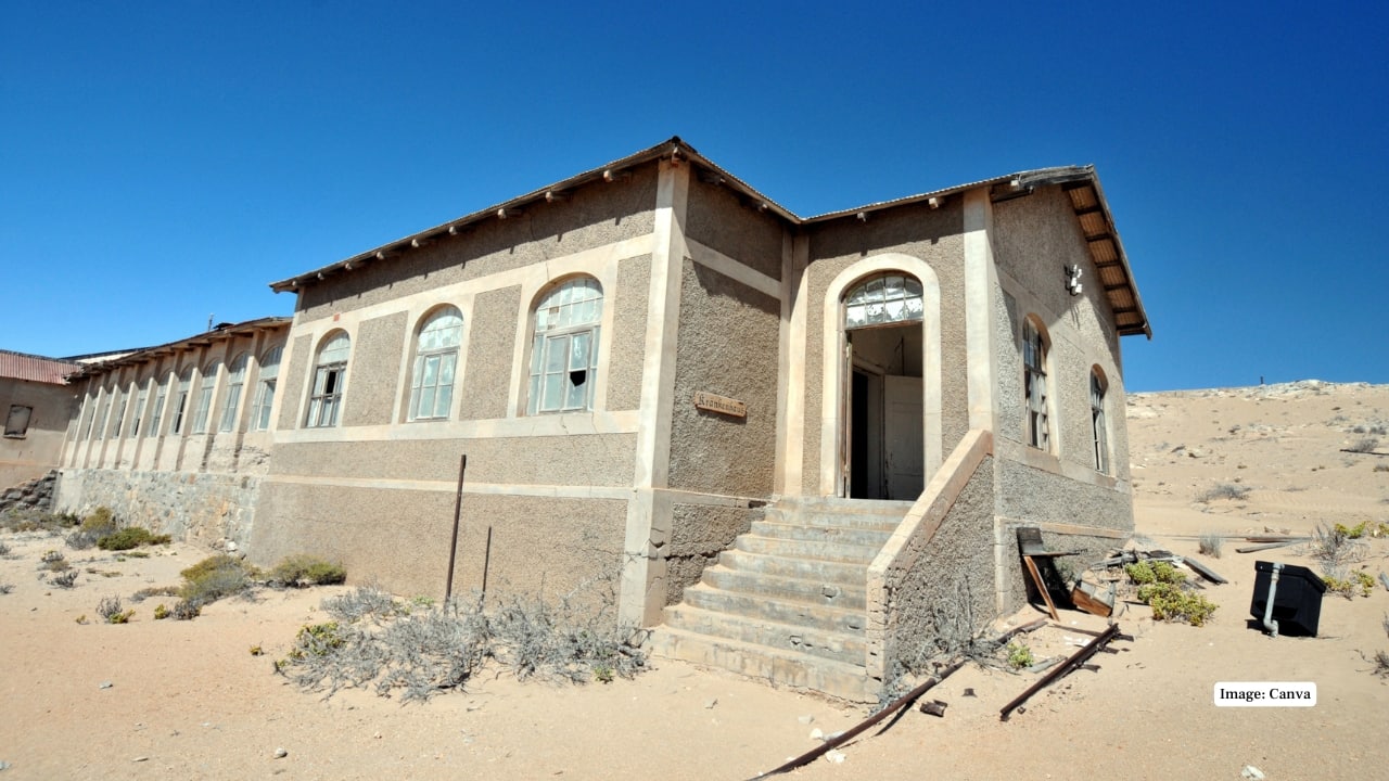 2. Kolmanskop, Namibia A former diamond mining town in the Namib Desert, Kolmanskop was abandoned in the 1950s. Its sand-filled houses and German-style buildings create a surreal desert landscape that’s now a photographer’s dream. (Image: Canva) 2. Kolmanskop, Namibia A former diamond mining town in the Namib Desert, Kolmanskop was abandoned in the 1950s. Its sand-filled houses and German-style buildings create a surreal desert landscape that’s now a photographer’s dream. (Image: Canva)