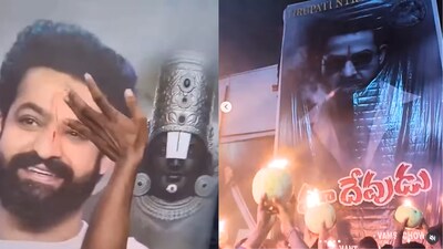 Jr NTR in War 2: Fans burst firecrackers, do abhishekam with blood and more