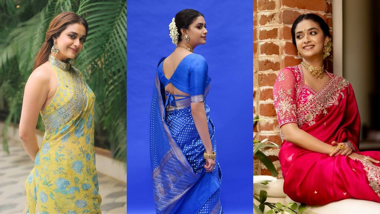9 ways to style your saree blouse like South star Keerthy Suresh (Image: Instagram)