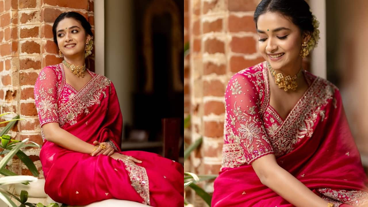 9 ways to style your saree blouse like South star Keerthy Suresh (Image: Instagram)