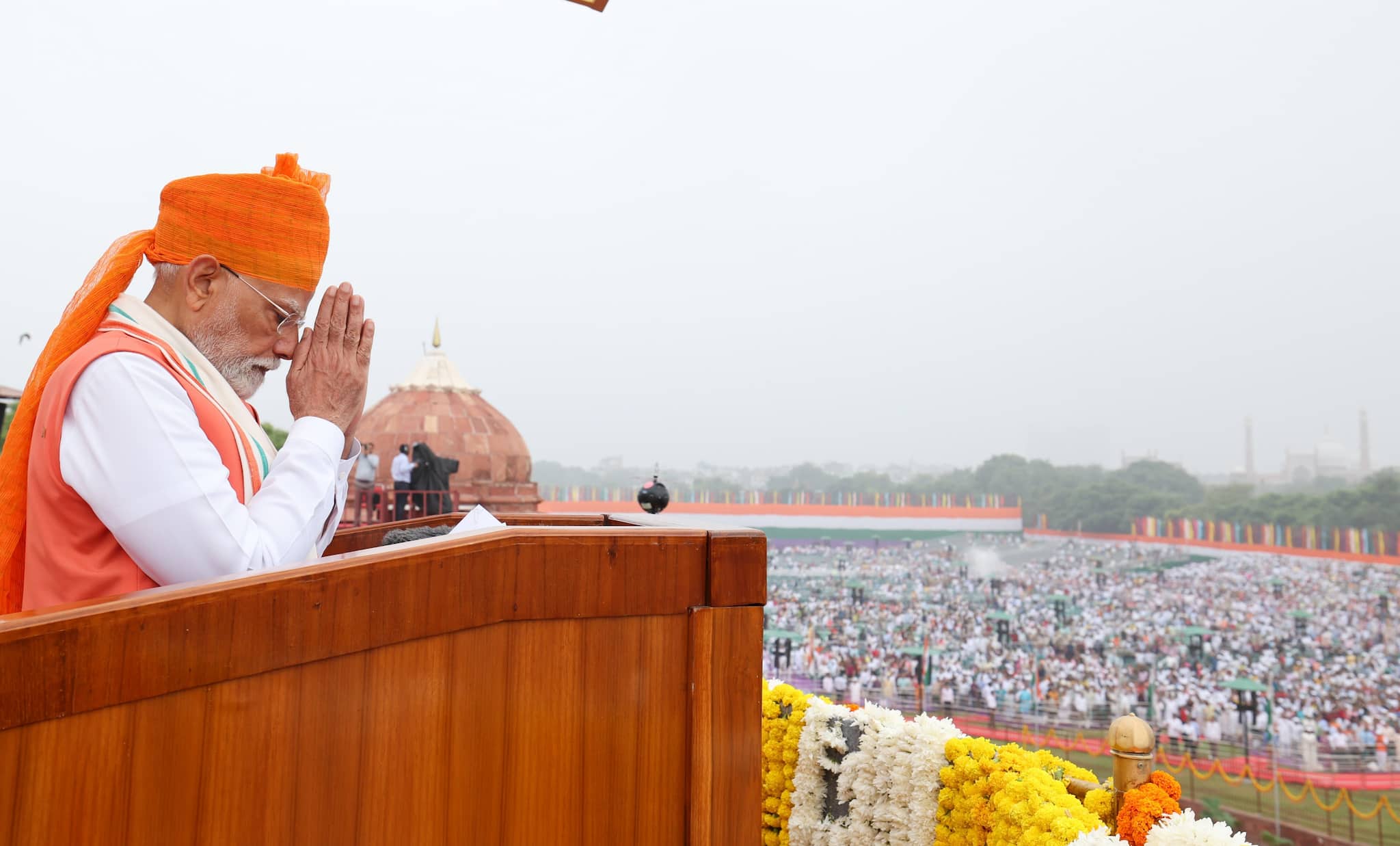 From the historic Red Fort, PM Modi delivers a speech emphasizing India's progress and aspirations for a 'Viksit Bharat'. (Image: X/narendramodi) From the historic Red Fort, PM Modi delivers a speech emphasizing India's progress and aspirations for a 'Viksit Bharat'. (Image: X/narendramodi)