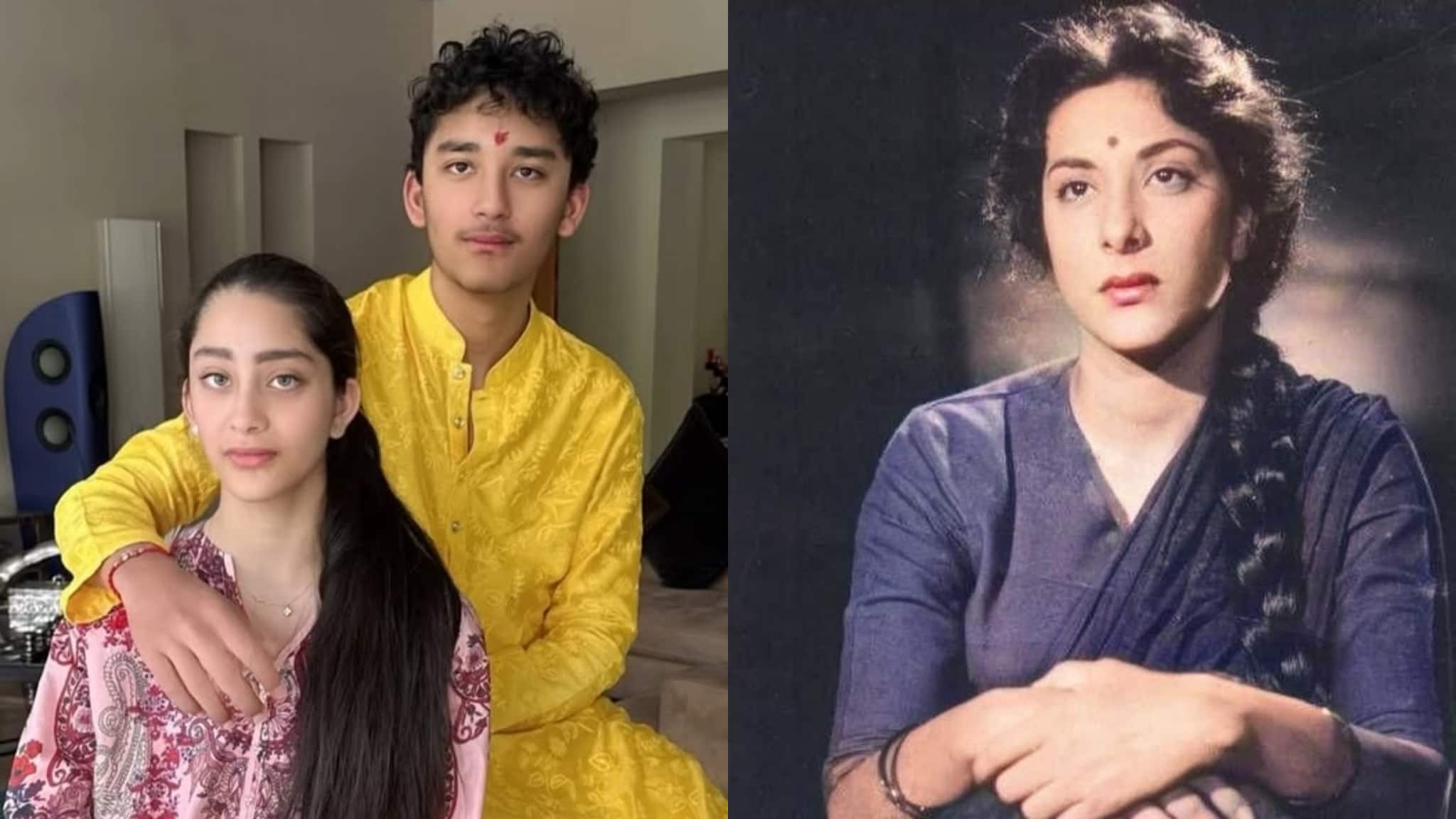 Sanjay Dutt’s daughter Iqra resembles grandmother Nargis Dutt in new pics
