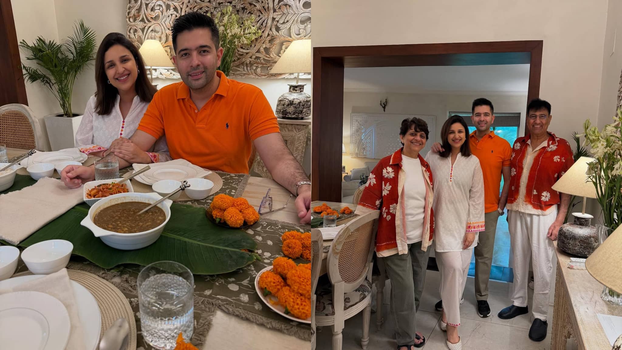 Parineeti Chopra and Raghav Chadha celebrate Independence Day with family on Delhi, see pics