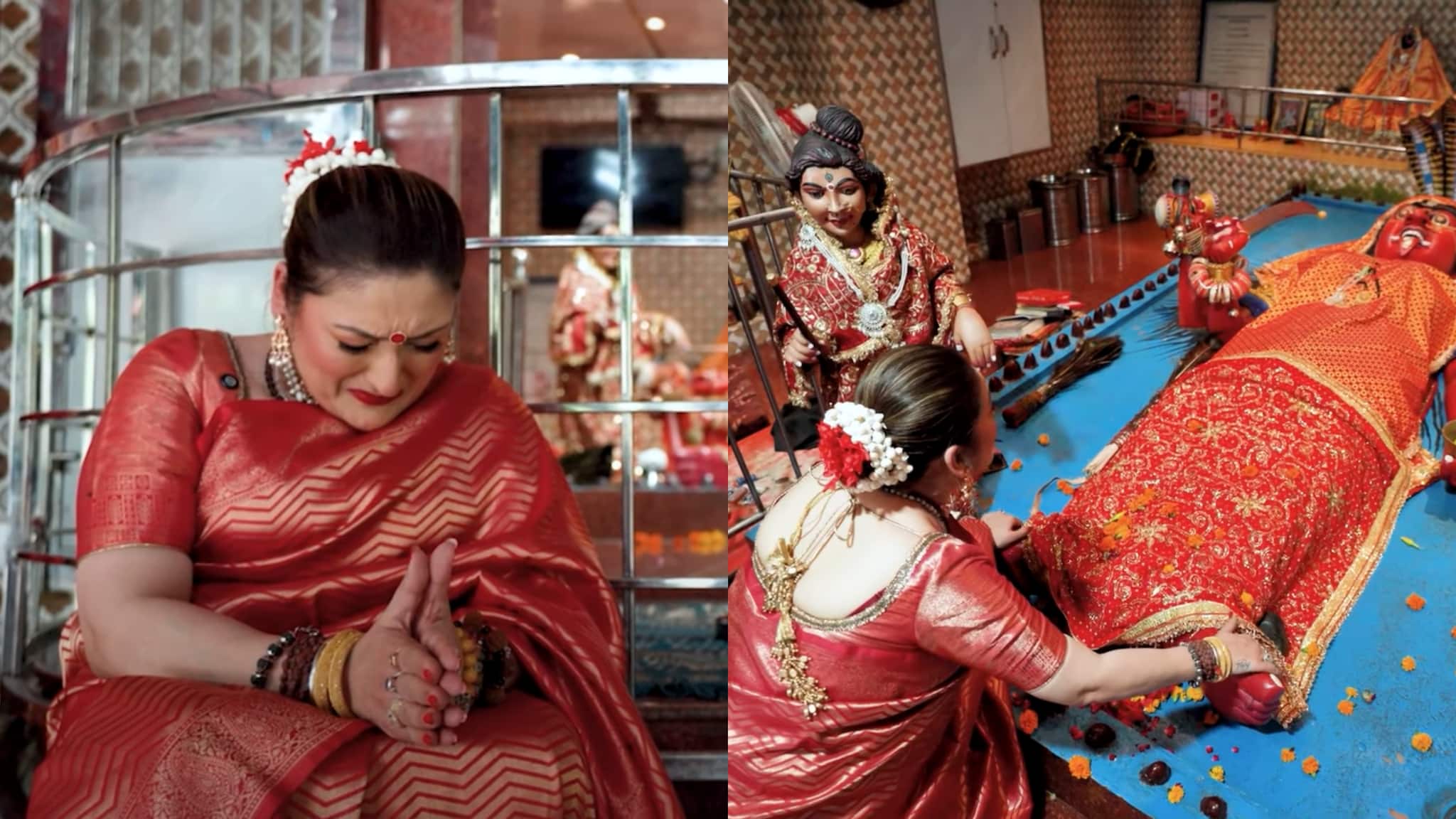 Govinda’s wife Sunita Ahuja breaks down at Maa Kali temple, says 'She will cut down the wrongdoers'