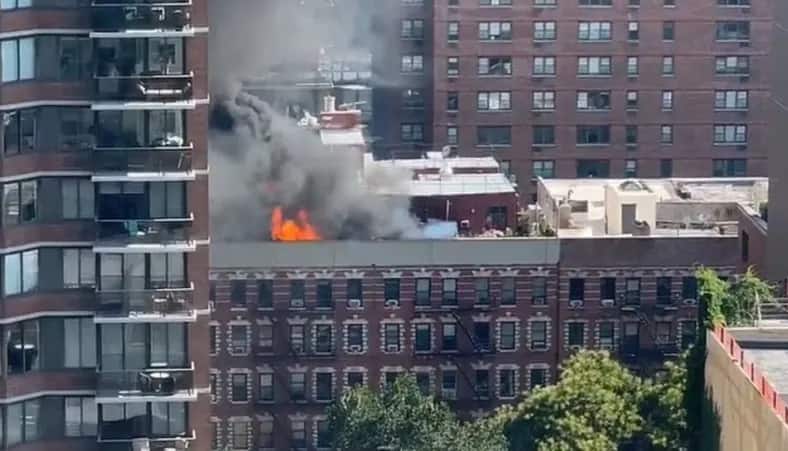 Gas explosion triggers massive fire in Manhattan’s Upper East Side apartment building