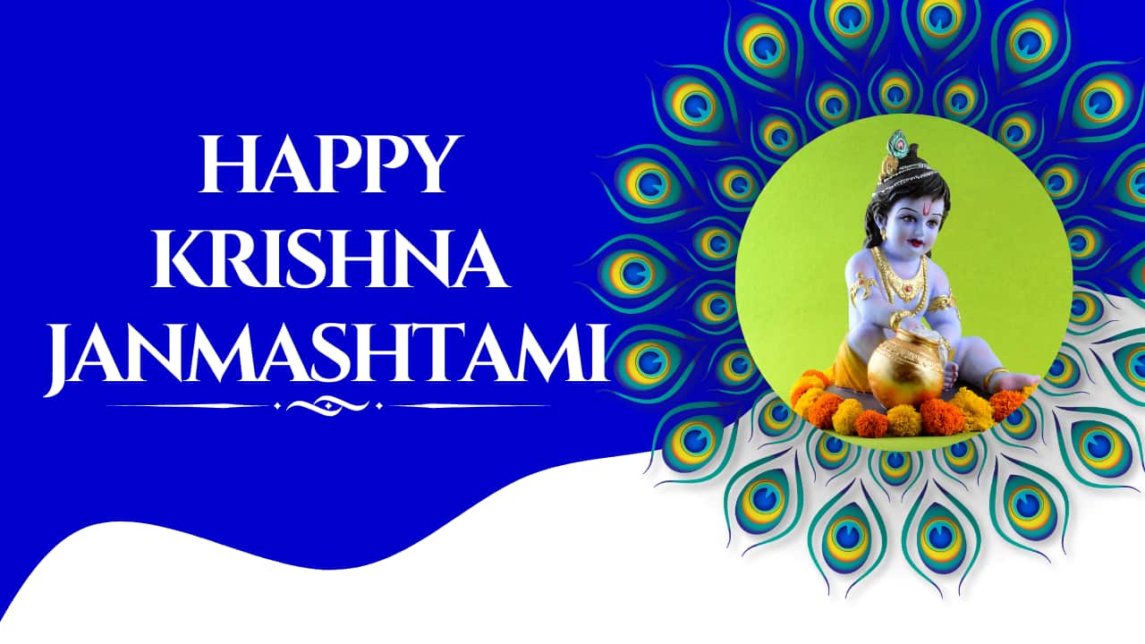 Janmashtami 2025 Wishes: 45+ Happy Janmashtami Status and Quotes for WhatsApp, Facebook and Instagram