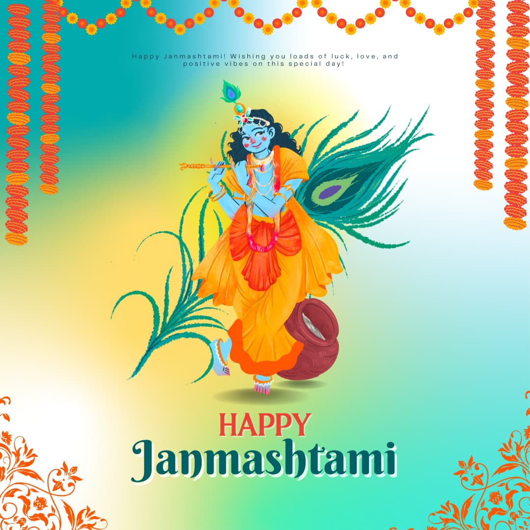 Happy Krishna Janmashtami Images (canva)