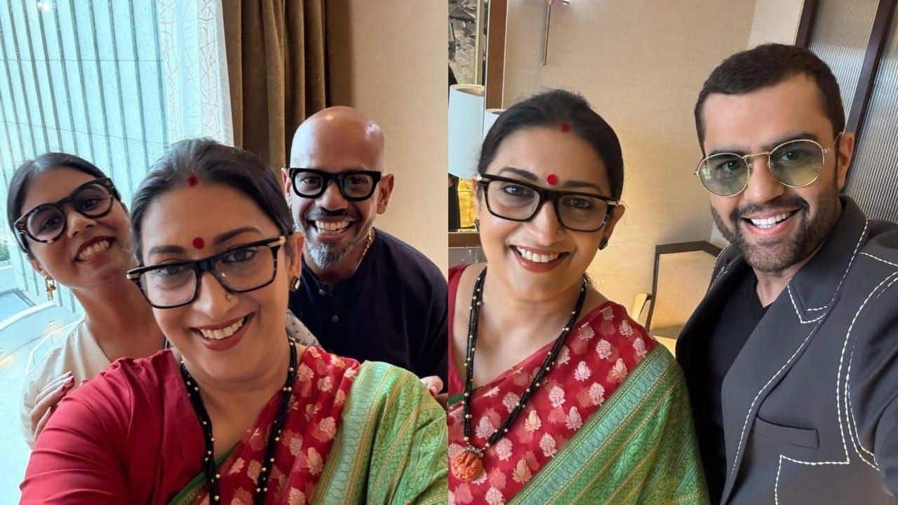 Smriti Irani shares pics with Maniesh Paul and close friends, writes ‘When Colombo calls…’