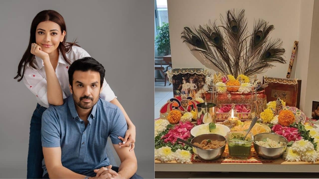 Kajal Aggarwal celebrates husband Gautam Kitchlu's birthday and Janmashtami with celebration, writes  "Love it when your birthdays coincide"