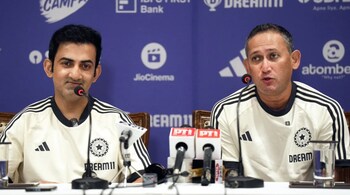 India head coach Gautam Gambhir with Ajit Agarkar, the current chairman of the BCCI selection committee