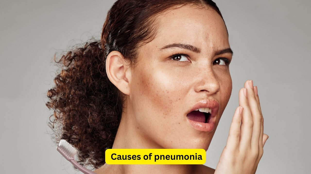 Causes of pneumonia Excessive radiation can also increase the risk of development of radiation pneumonitis. Poor orodental hygiene with gross aspiration can also lead to pneumonia. Community-acquired pneumonia may affect all age groups, but is more commonly seen in the extremes of age.(Image: Canva) 