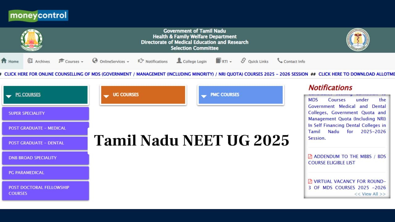 TN NEET UG 2025 Round 1 Seat Allotment OUT @ tnmedicalselection.net today, direct link here
