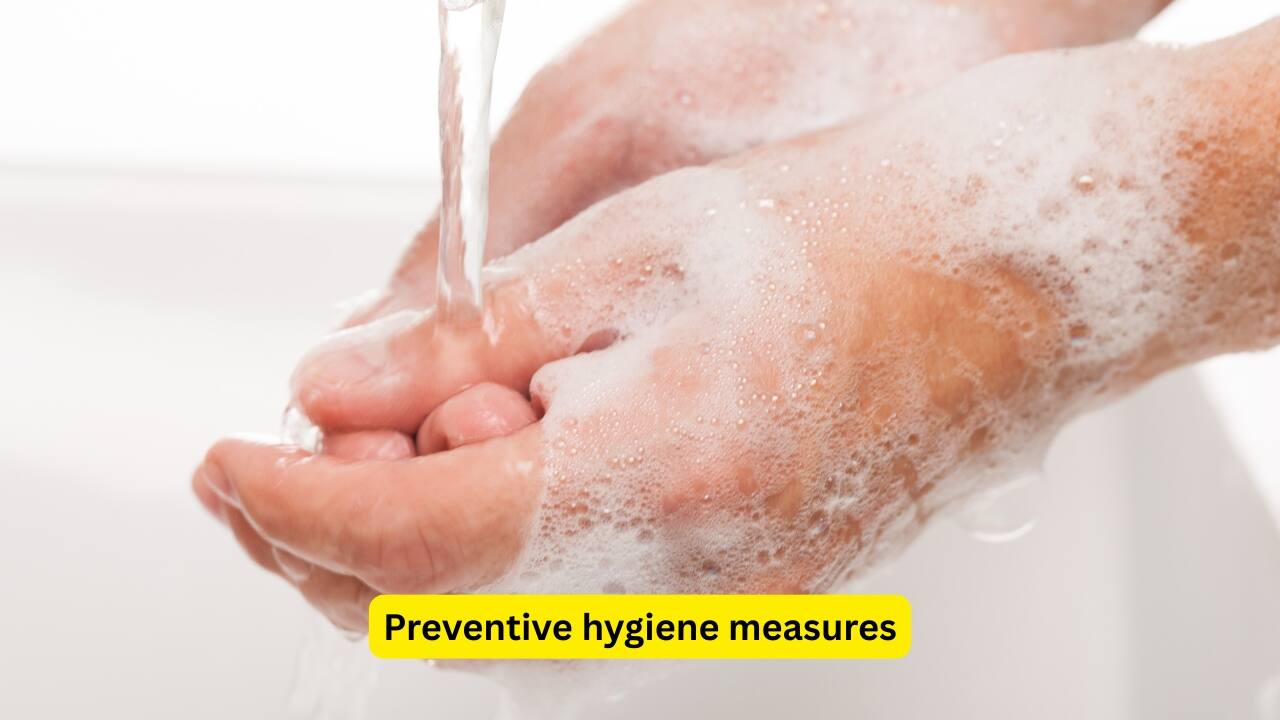 Preventive hygiene measures It is necessary to follow clean and hygienic habits to avoid infecting the eye frequently. Washing your hands, keeping flies away, and maintaining tidy surrounding are crucial. Since conjunctivitis may spread through various modes of transmission, common towels must be avoided.(Image: Canva)