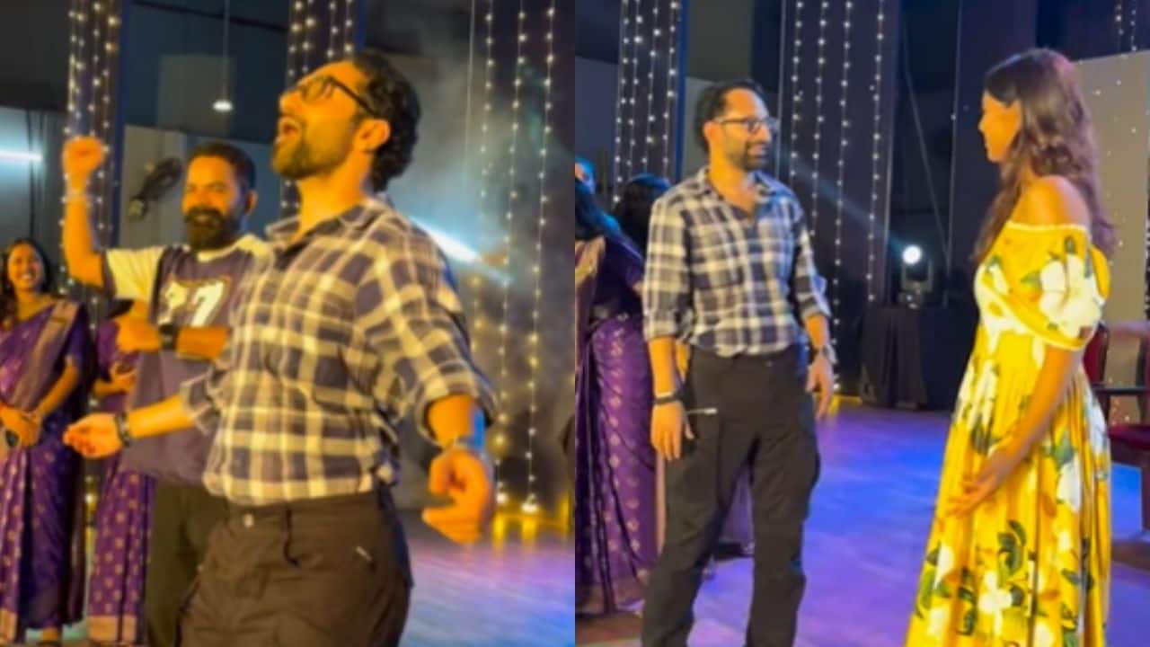 Fahadh Faasil wins hearts as he revives Aavesham's Ranga, leaves Kalyani Priyadarshan delighted. Watch