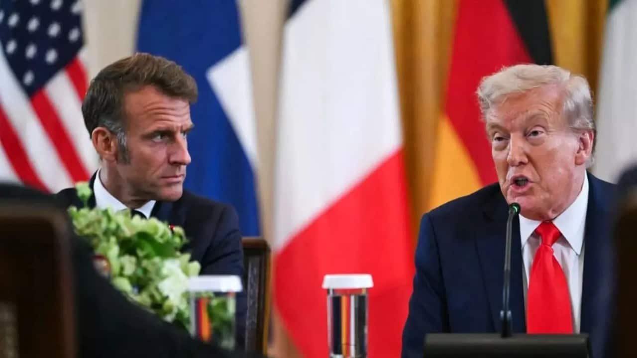 'He wants to make a deal for me': Trump caught on hot mic moment telling Macron about Putin