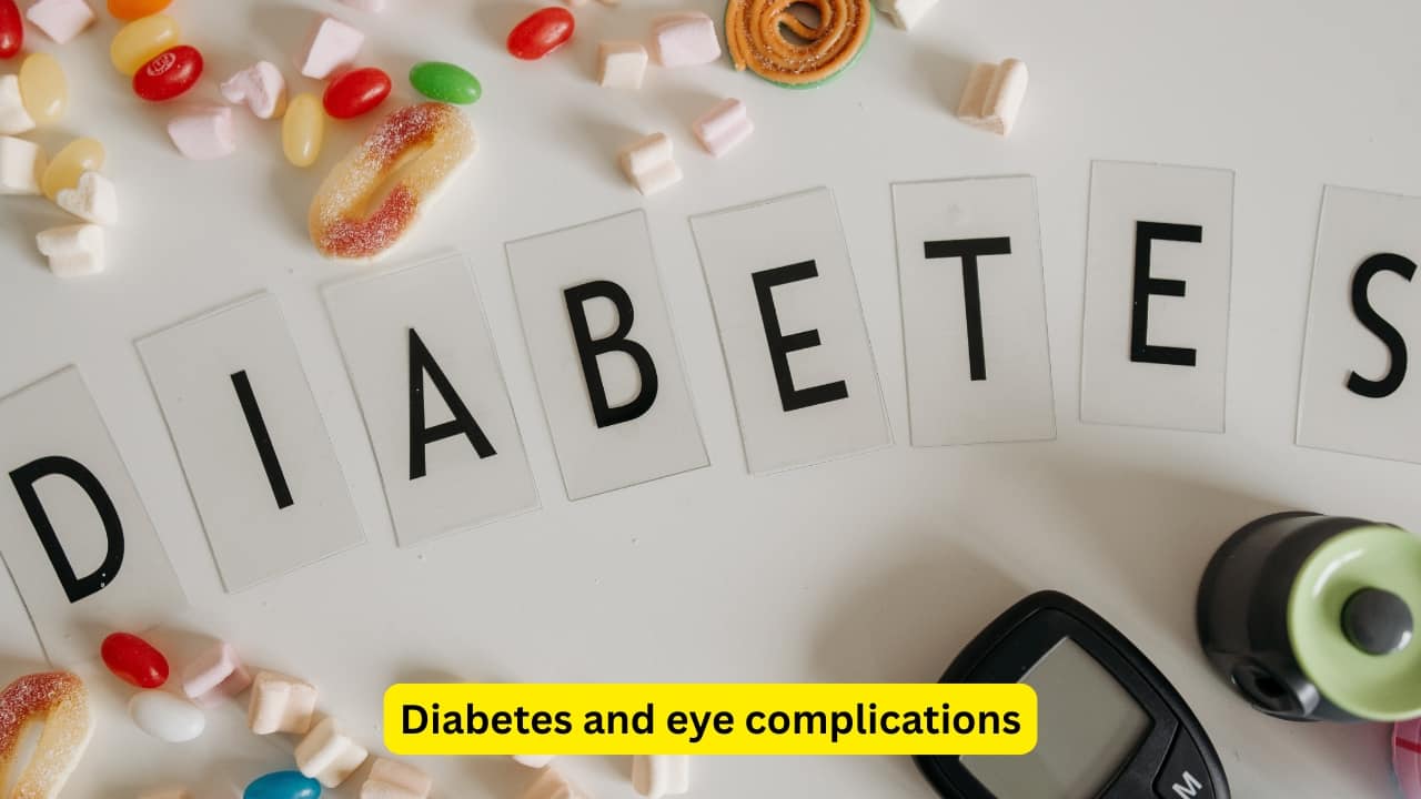 Diabetes and eye complications Diabetes is a common condition seen in a number of adults, and it not only affects the blood sugar levels, but also causes various complications if not controlled timely. One such complication occurs in the eyes, and is known as diabetic retinopathy (DR).(Image: Canva)