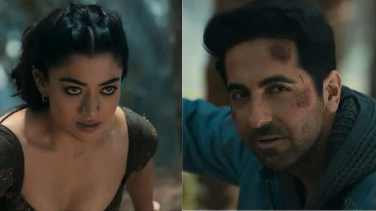 Thama teaser out: Ayushmann Khurrana and Rashmika Mandanna step into supernatural love story as Alok and Tadaka