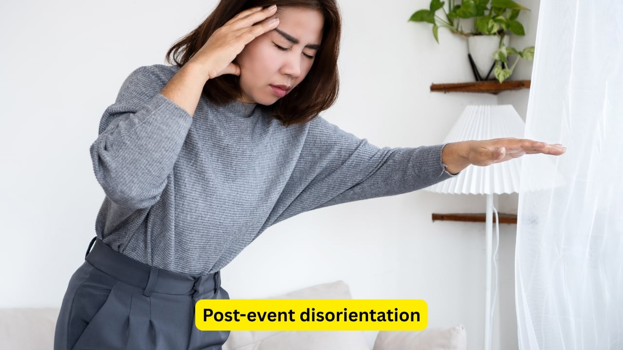 Post-event disorientation There can be some disorientation and sleepiness after both a seizure and a syncope. However, it may last for a few minutes to hours when one has experienced a seizure, but it may only last for less than five minutes after one has fainted. Lateral tongue bite is also common in seizures.(Image: Canva)
