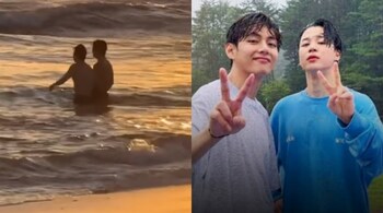 BTS’ Jimin shares fun beach day with V after being left out from movie weeks clip
