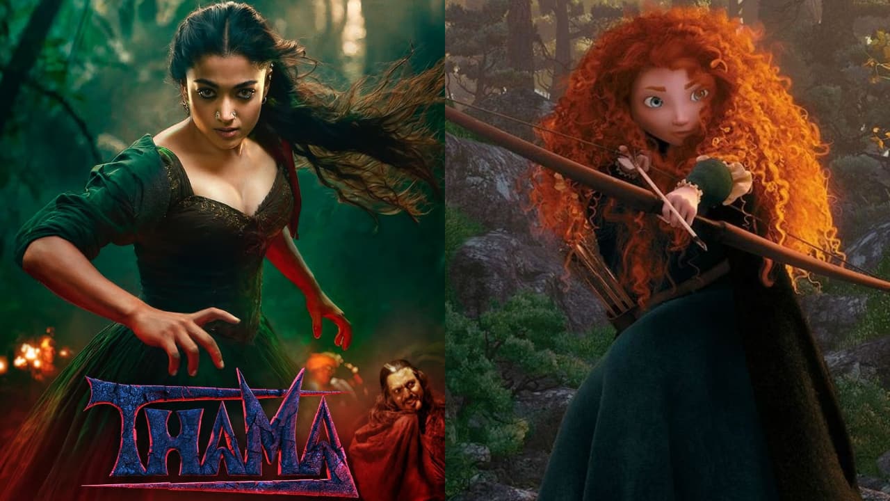 Rashmika Mandanna as Tadaka in Thama draws comparisons with Disney’s Brave