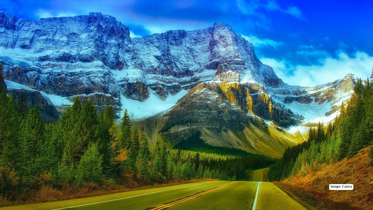 8. Banff National Park, Canada Known for its vivid turquoise lakes such as Moraine Lake and Lake Louise, Banff provides postcard-perfect views framed by the majestic Canadian Rockies. (Image: Canva) 8. Banff National Park, Canada Known for its vivid turquoise lakes such as Moraine Lake and Lake Louise, Banff provides postcard-perfect views framed by the majestic Canadian Rockies. (Image: Canva)