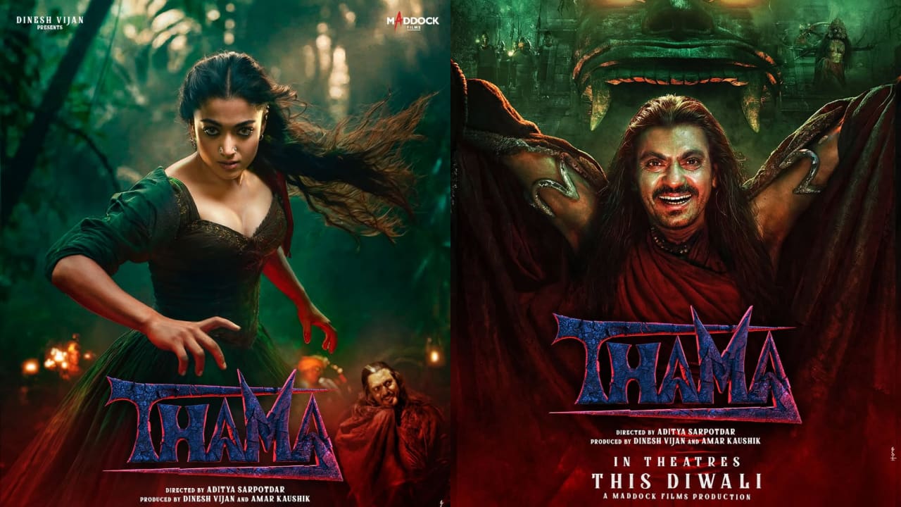 Teaser &amp; Promotion- First-look posters were unveiled on 18 August, followed by the teaser titled &quot;The World of Thama&quot; on 19 August, creating considerable fanbuzz.