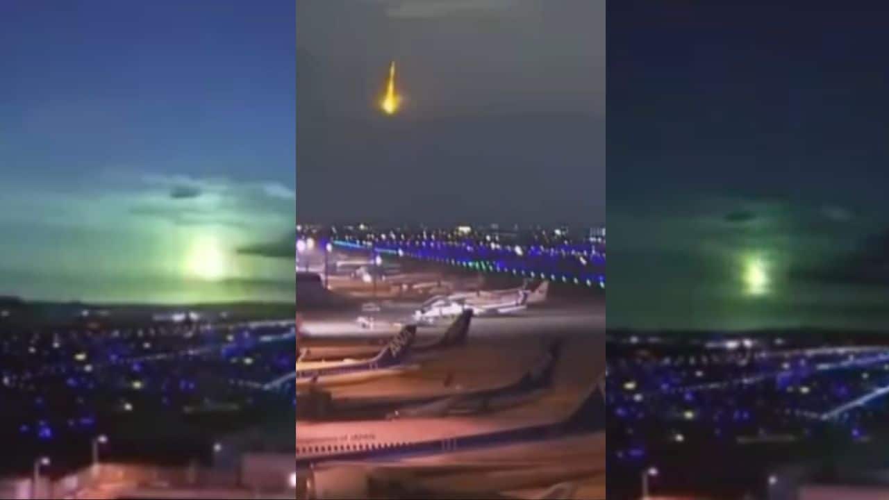 Watch fireball meteor lights up Japan’s night sky in brilliant blue