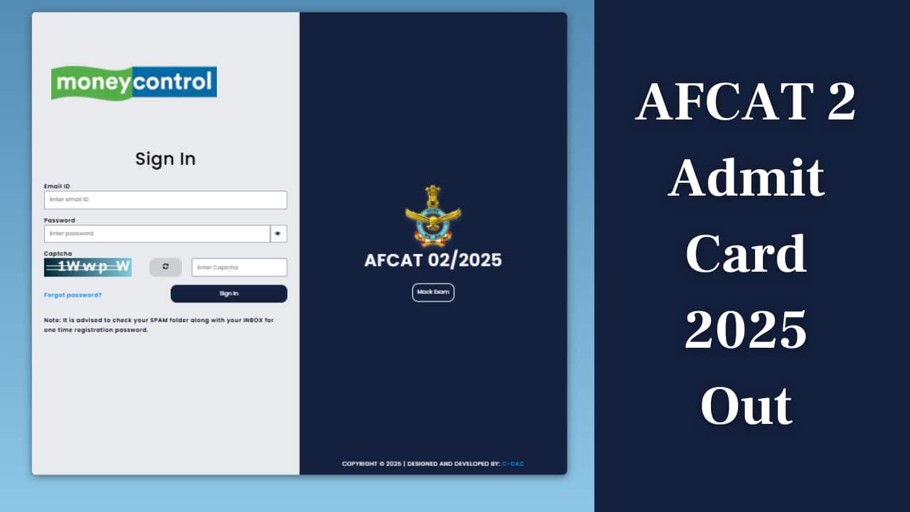 AFCAT 2 Admit Card 2025 Out at afcat.cdac.in; link to download here AFCAT 2 Admit Card 2025 Out at afcat.cdac.in; link to download here