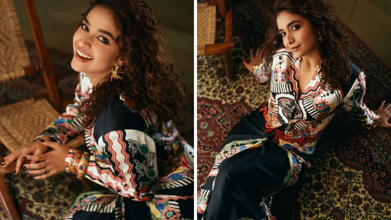 Keerthy Suresh in Vibrant Blouse and Draped Skirt (Images: @keerthysureshofficial/Instagram)