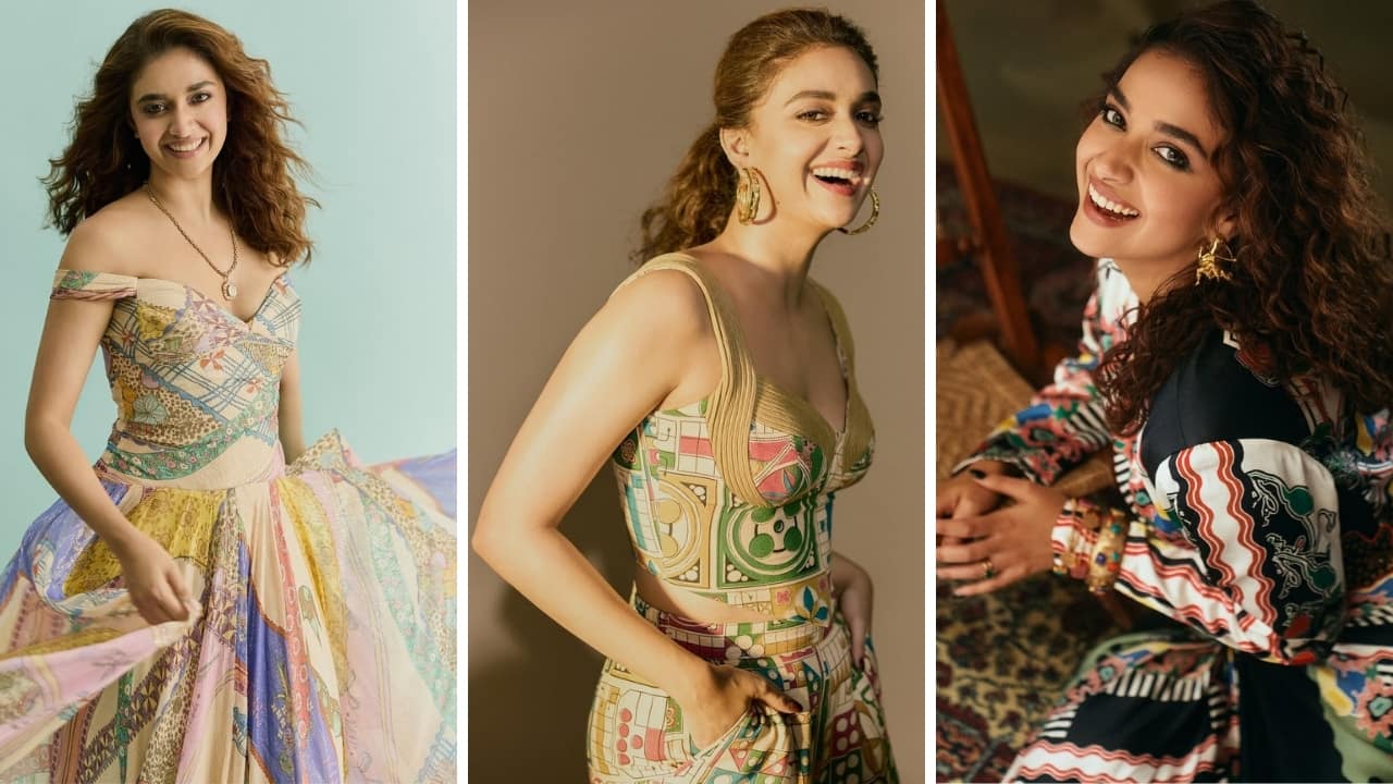 5 times Keerthy Suresh stunned in vibrant, multi-coloured outfits for Uppu Kappu Rambau promotions