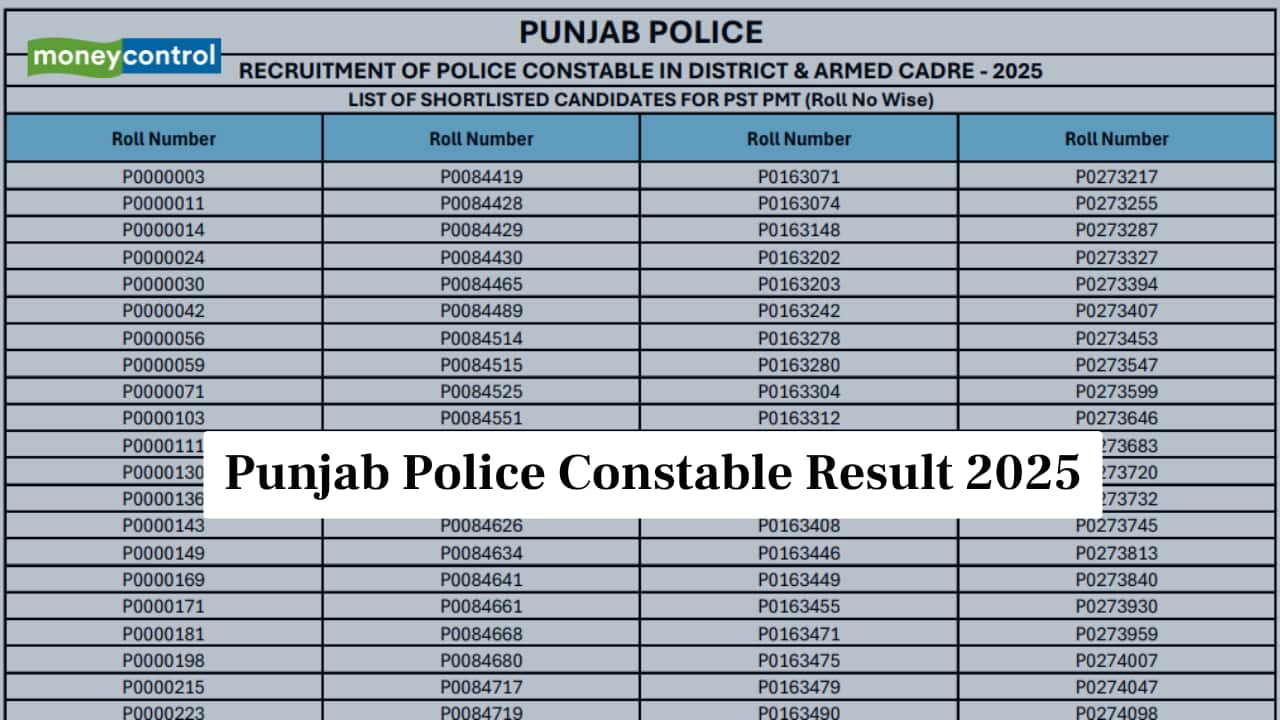 Punjab Police Constable Result 2025 OUT @ punjabpolice.gov.in; direct link here