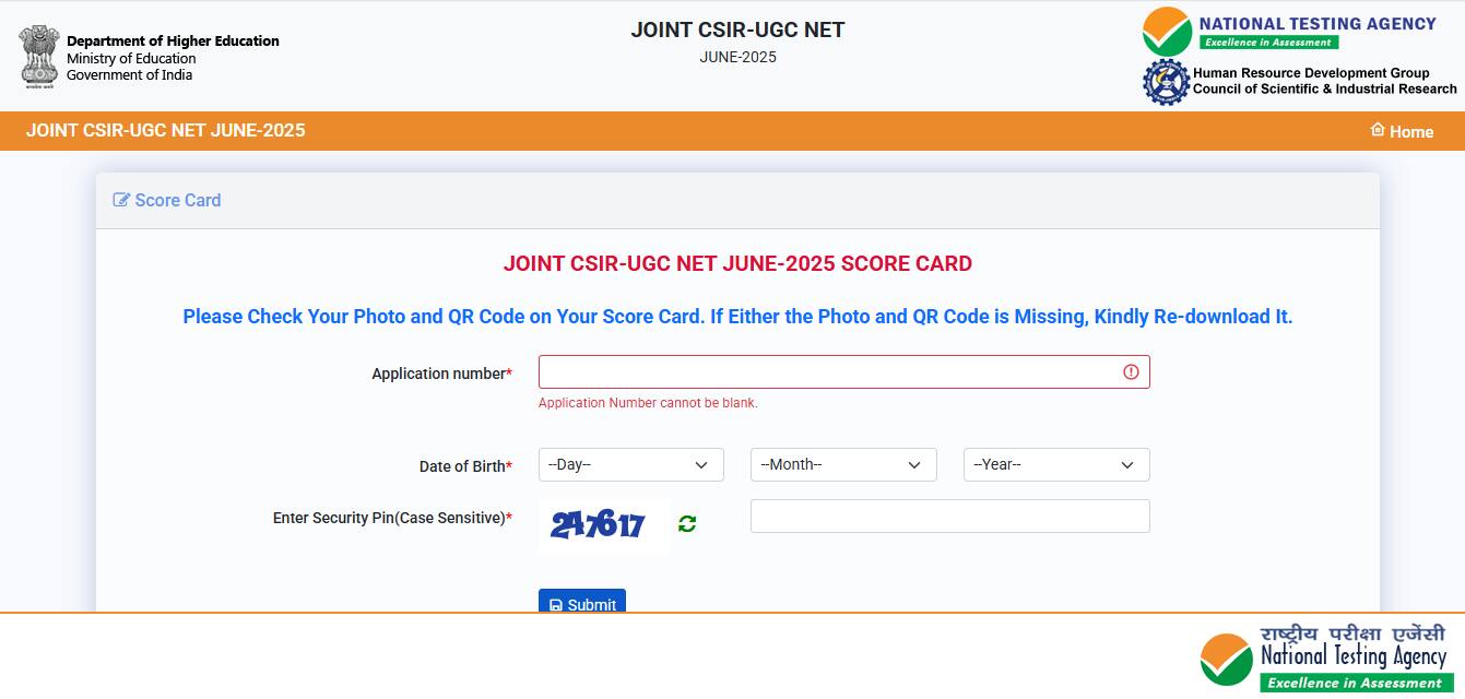 CSIR NET Result 2025 (OUT) for June session @ csirnet.nta.ac.in, check your scorecard here