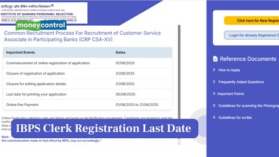 IBPS Clerk Registration 2025: Last date to apply for 10277 vacancies at ibps.in; direct link here