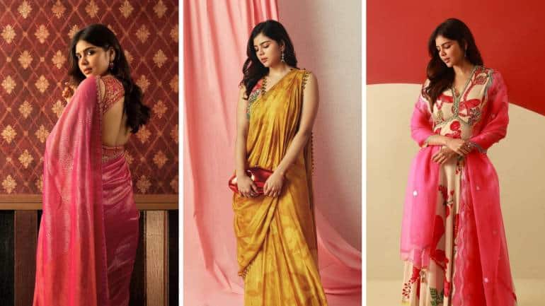 9 times South actress Kalyani Priyadarshan stunned in traditional outfits