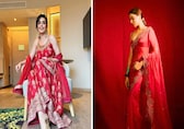 Ganesh Chaturthi 2025: Dazzle in red sarees and suits to welcome Ganpati Bappa home this year