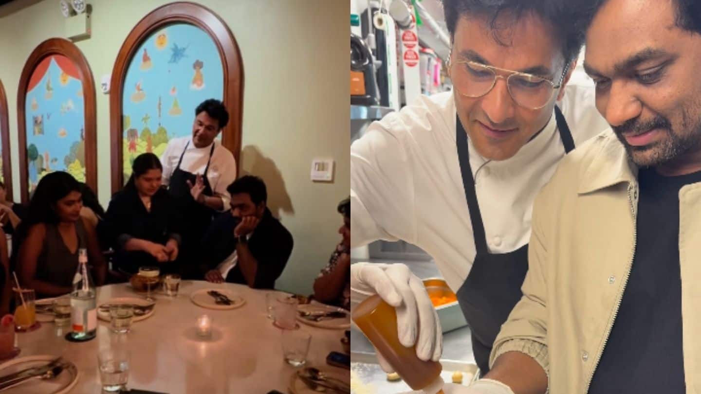 Zakir Khan’s Madison Square Garden show celebrated by Chef Vikas Khanna at his restaurant Bungalow in NYC