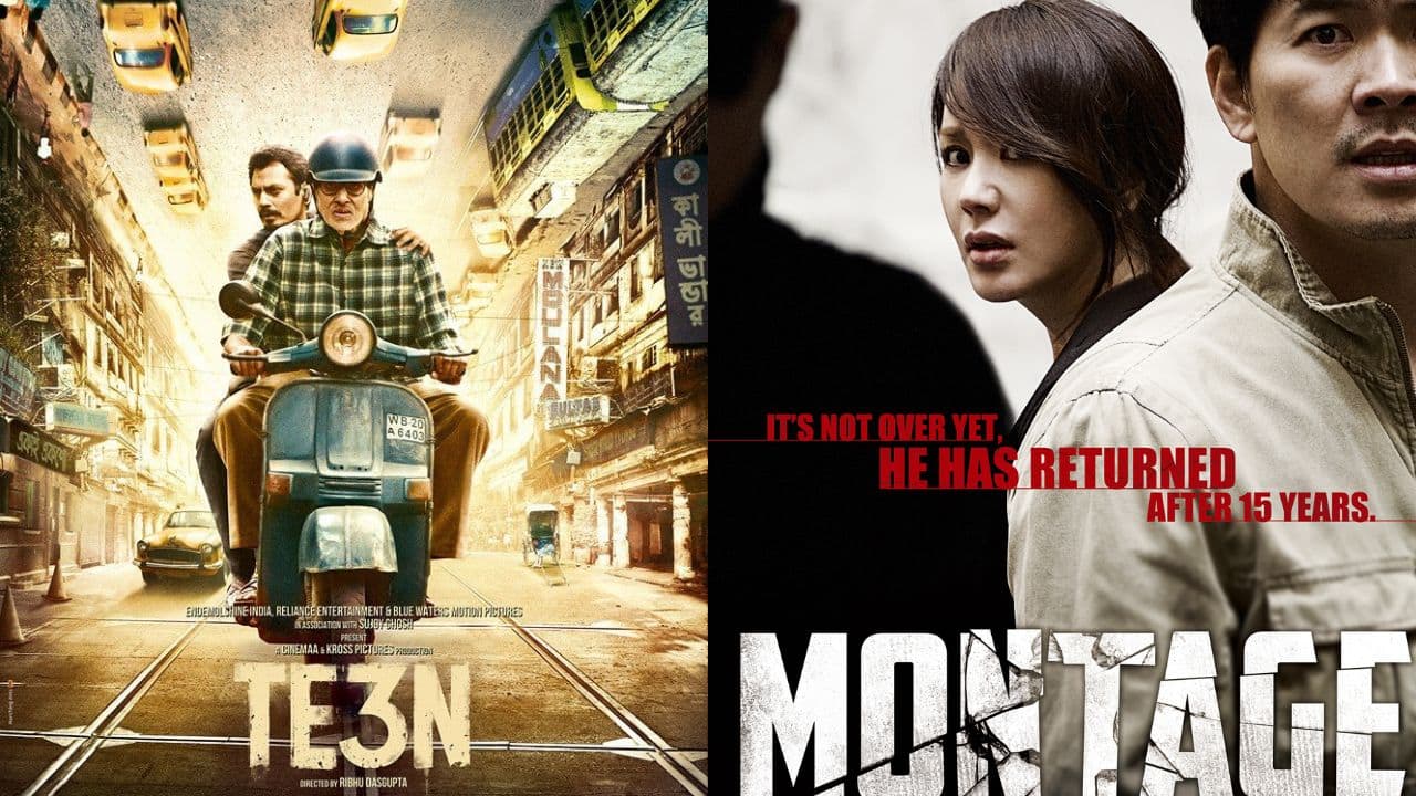 Teen (Montage) Amitabh Bachchan’s Teen drew inspiration from the Korean film Montage, delivering a deeply emotional crime drama. The story revolves around an aging grandfather still searching for his missing granddaughter years later. Alongside him, a police officer reopens an old case, unraveling a mystery filled with grief, hope, and obsession. With standout performances by Amitabh Bachchan, Vidya Balan, and Nawazuddin Siddiqui, the film resonated for its subtle storytelling. Teen proved how Indian cinema could adapt international stories while adding emotional depth and cultural context.