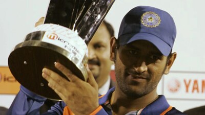 MS Dhoni gives his take on India winning the 2026 T20 World Cup. (AP Image)