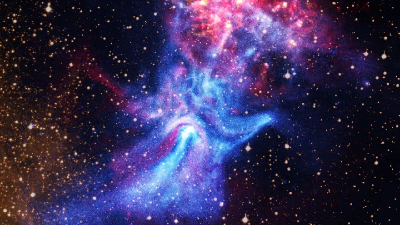 Astronomers spot a giant hand-shaped pulsar in X-ray and radio glow, NASA shares image