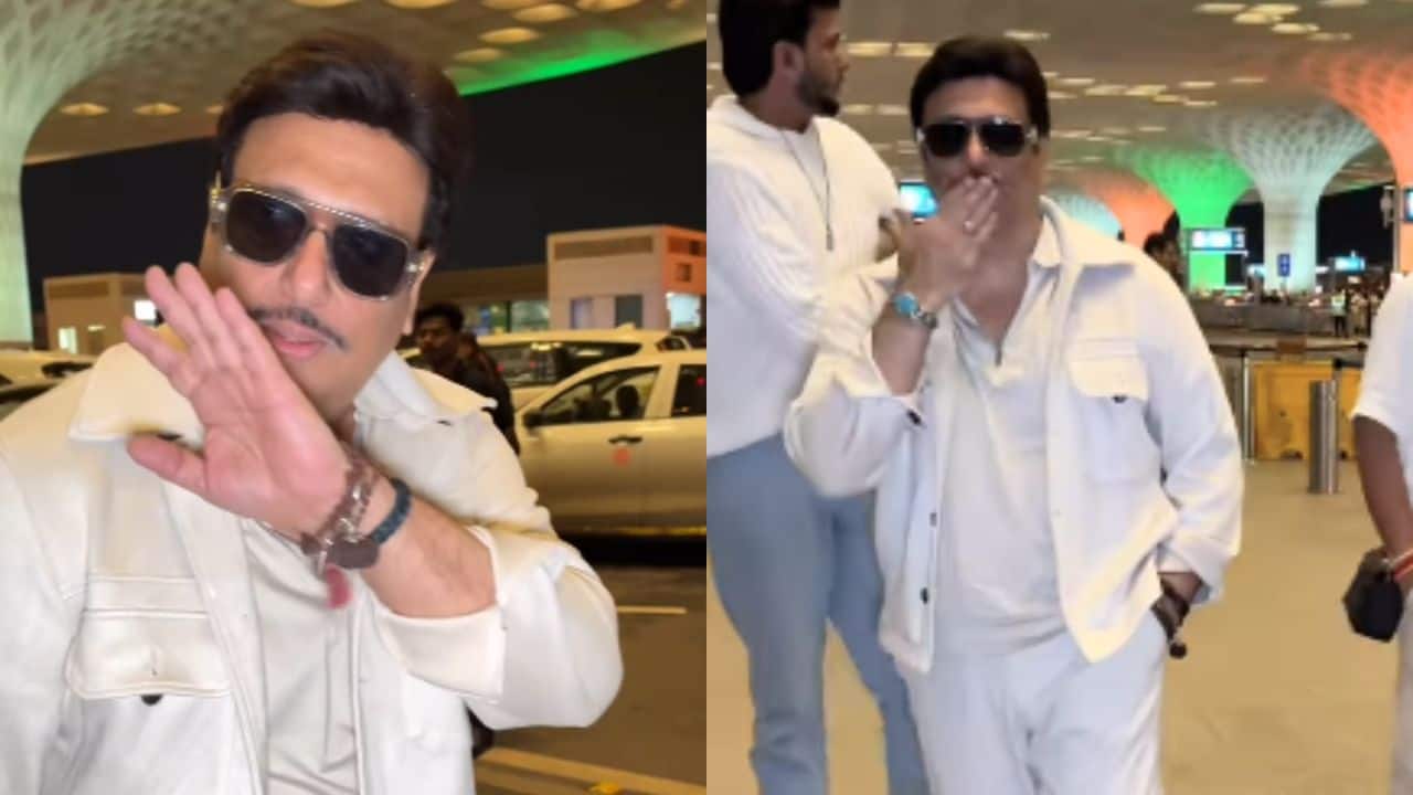 Govinda appears unbothered and blows kisses during his first public appearance amid divorce rumours with Sunita Ahuja