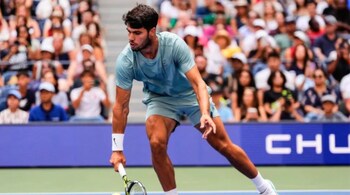 Rising tennis superstar Carlos Alcaraz (AP Photo)