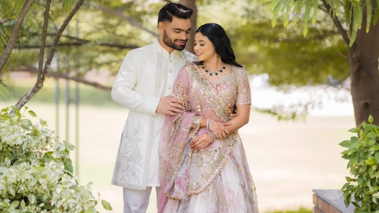 India cricketer Rinku Singh got engaged to Samajwadi Party MP Priya Saroj in June. It was a private ceremony in Lucknow, which was attended by a host of cricketers and politicians. (Instagram/rinkukumar12)