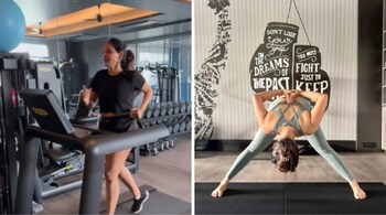 The Shark Tank India judge shared her journey of weight gain, bone health issues, and mood swings during perimenopause—and how fitness and yoga helped her regain strength. (Image: namitathapar/ Instagram)