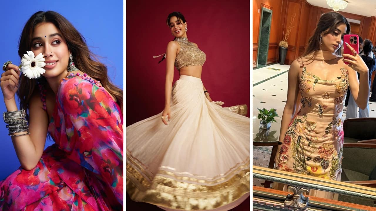 Param Sundari Janhvi Kapoor’s Stunning Desi Outfits for the Festive Season: Glam Up Like Never Before