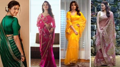 5 saree colours for Hartalika Teej inspired by south actresses to look your festive best