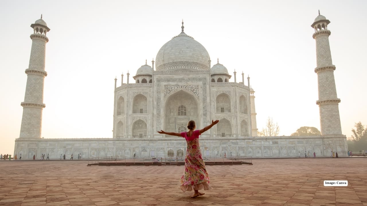 Agra Awaits: Witness the timeless beauty of the Taj Mahal, a symbol of love. (Image: Canva)