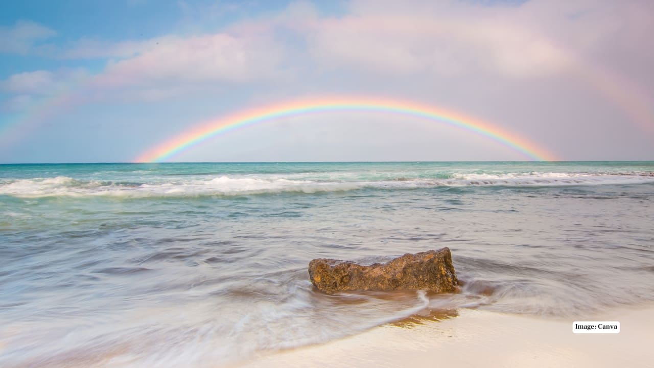 1. Hawaii, USA – Hawaii, famously known as the &quot;Rainbow Capital of the World,&quot; offers near-daily rainbows over lush volcanic landscapes, waterfalls, and beaches, making it a dream destination for photographers and rainbow-chasing travelers. (Image: Canva)
