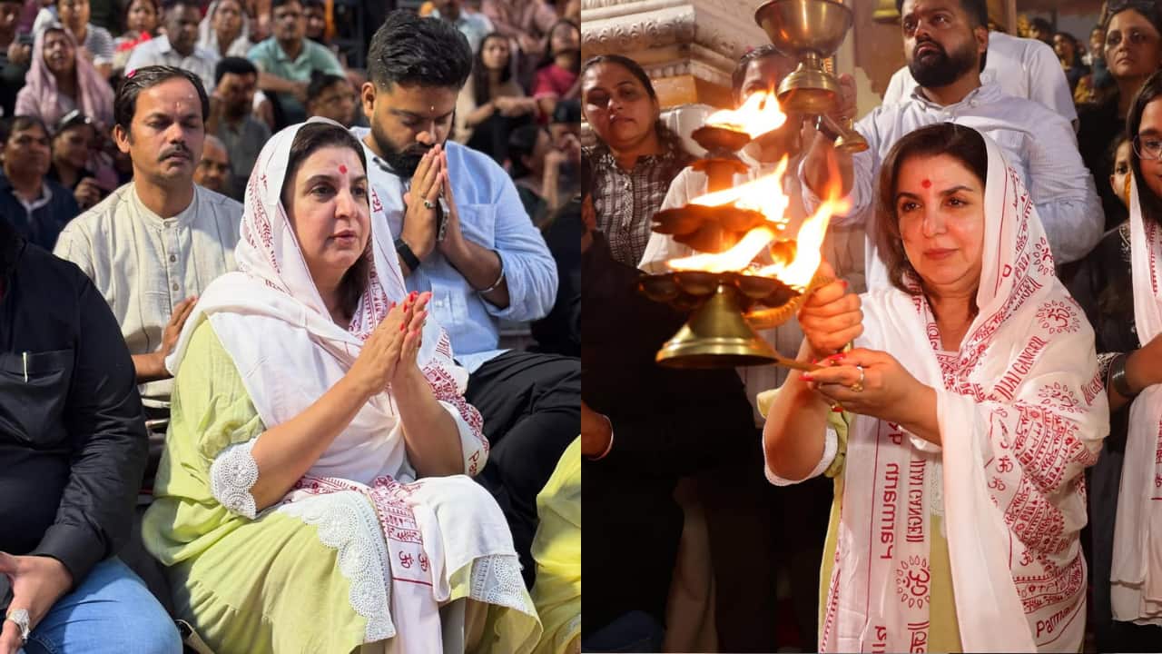 Farah Khan visits Rishikesh with cook Dilip, performs Ganga aarti, calls it ‘Magical experience’