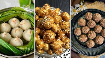 This festive season, families are reimagining prasad platters with nutrient-rich, artisanal twists — offering sweets that are lighter, healthier, and just as divine. (Image: Pinterest)