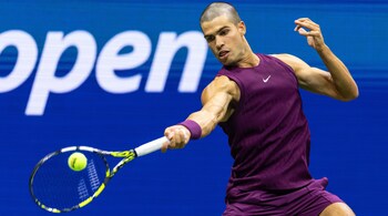 Carlos Alcaraz charges into US Open second round. (Photo: Reuters)